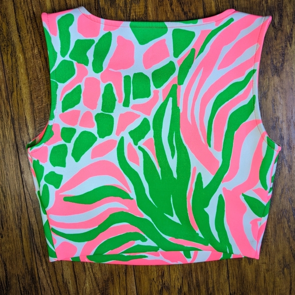 EUC Lilly Pulitzer Neri Top and Shorts Sneaky Tiki Set XXS - Picture 4 of 6